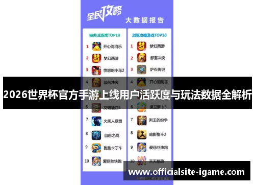 2026世界杯官方手游上线用户活跃度与玩法数据全解析